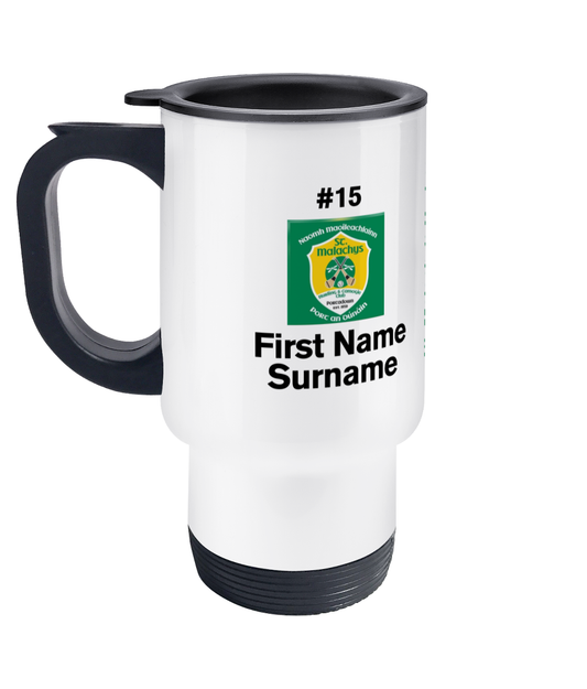 Personalised St. Malachy’s Hurling and Camogie Club Travel Coffee Mug
