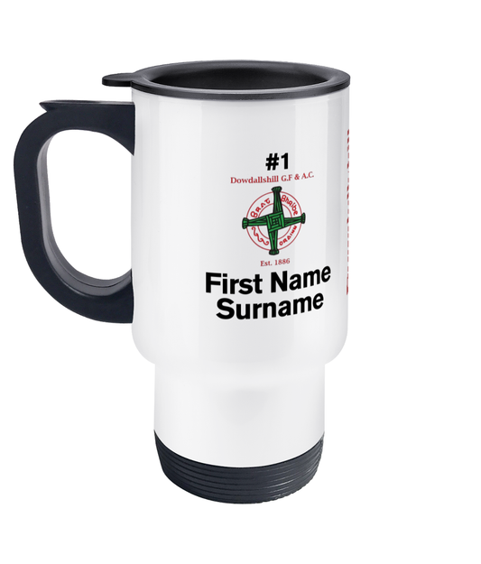 Personalised Dowdallshill G.F & A.C Travel Coffee Mug