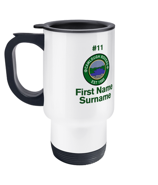 Personalised Camlough Rovers F.C. Travel Coffee Mug