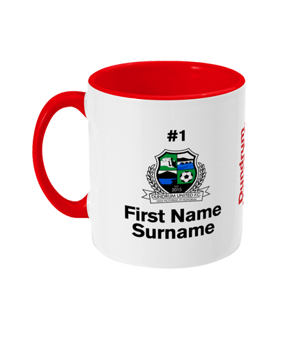 Personalised Dundrum United F.C. Mug