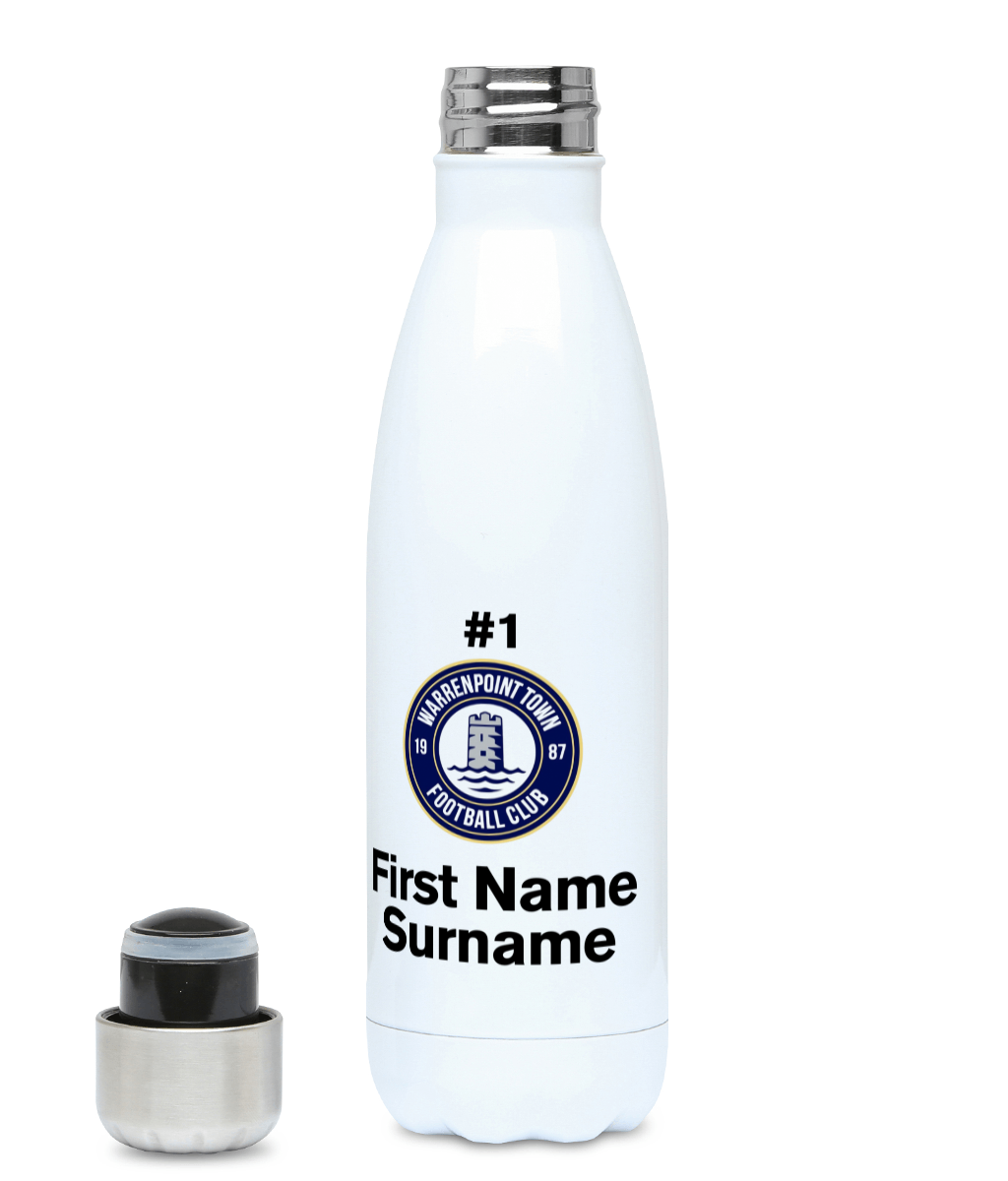 Personalised Warrenpoint Town FC Contour Bottle