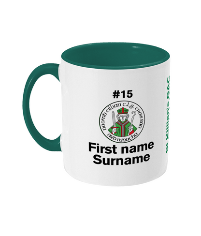 Personalised St Killian's GAC Whitecross Mug