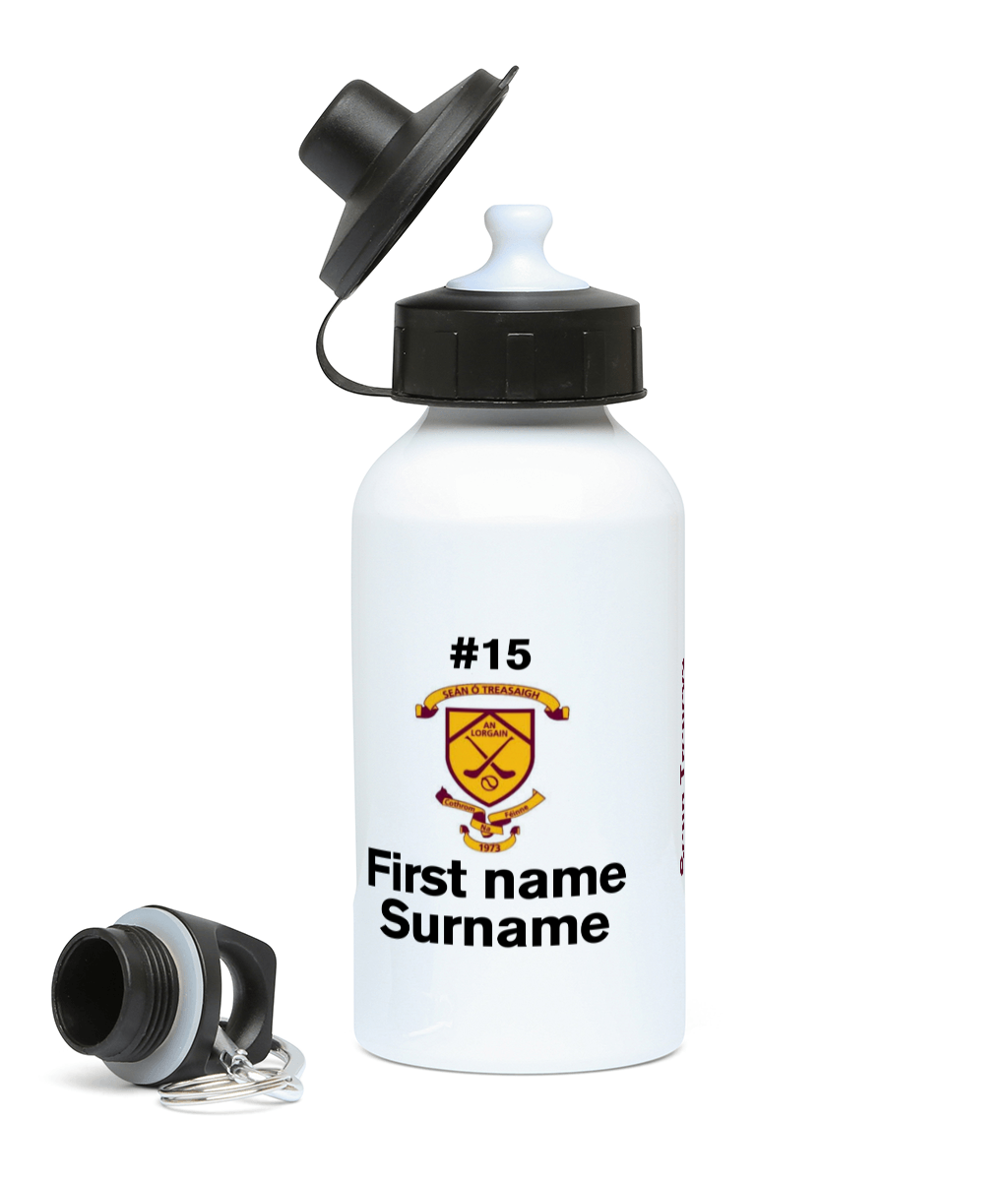 Personalised Sean Treacys Hurling Club Lurgan Water Bottle