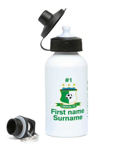 Personalised Lisdrum FC Water Bottle