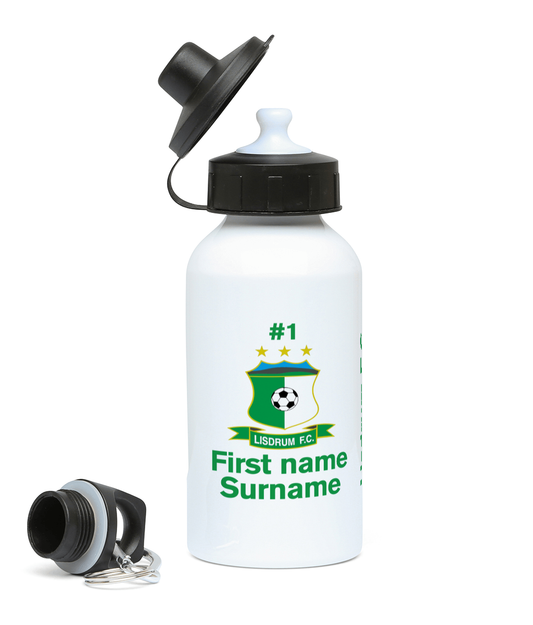 Personalised Lisdrum FC Water Bottle