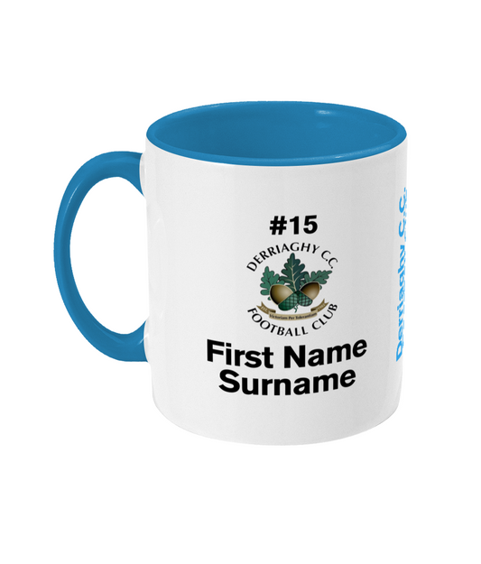 Personalised Derriaghy CC F.C. Mug