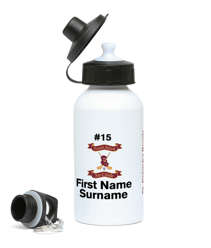 Personalised St. Patrick's Keady, Camogie Club Water Bottle