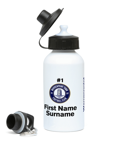 Personalised Warrenpoint Town FC Water Bottle