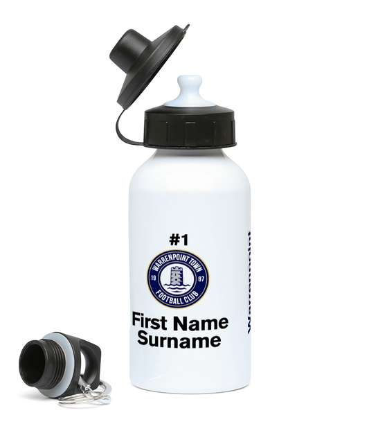 Personalised Warrenpoint Town FC Water Bottle