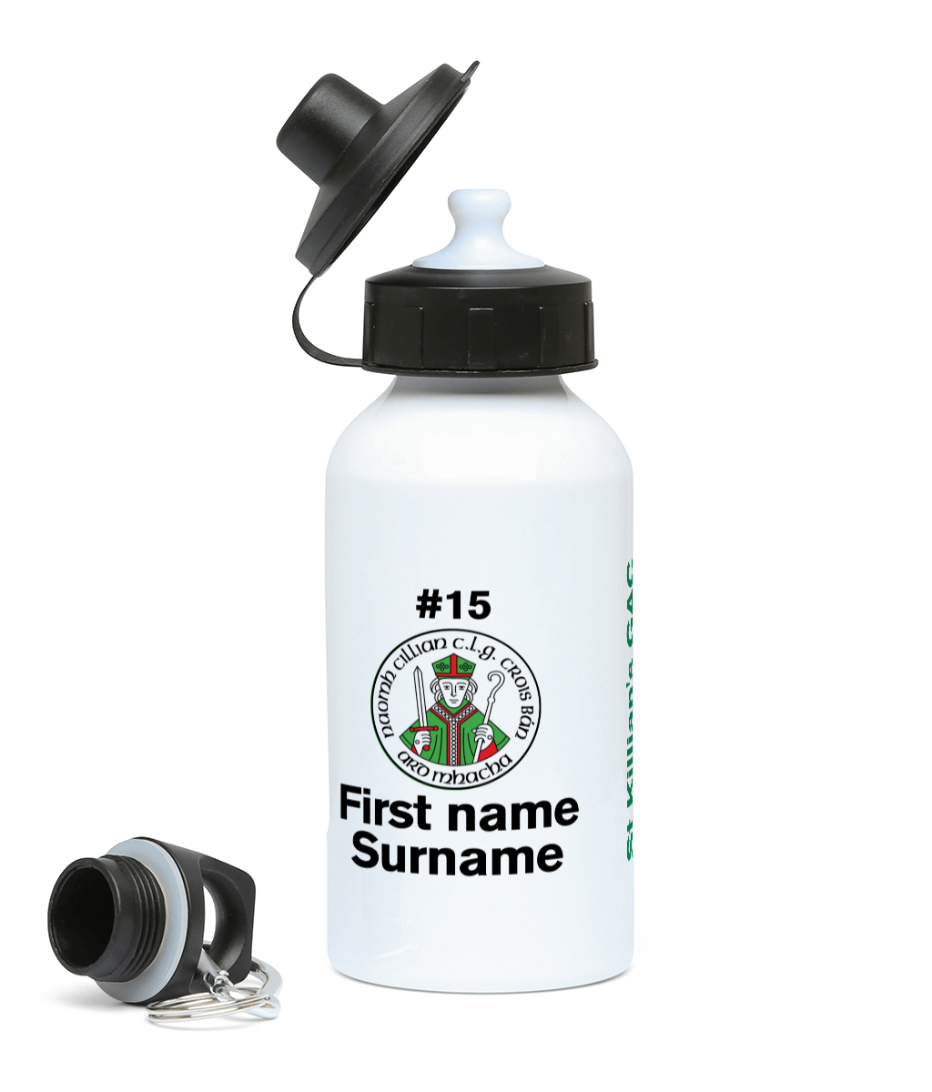 Personalised St Killian's GAC Whitecross Water Bottle