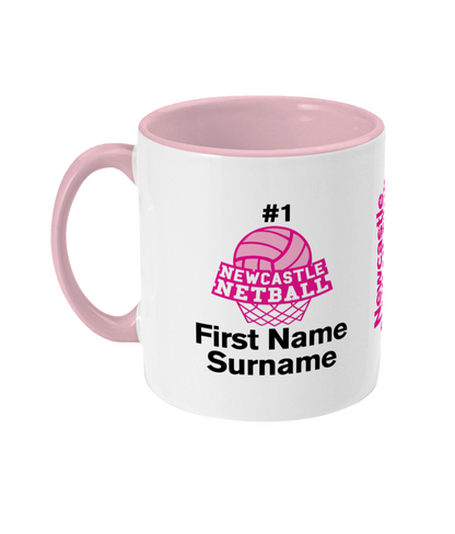 Personalised Newcastle Netball Club Mug