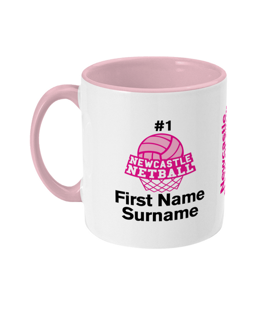 Personalised Newcastle Netball Club Mug