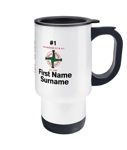 Personalised Dowdallshill G.F & A.C Travel Coffee Mug