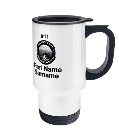 Personalised Gullion Youth F.C. Travel Coffee Mug