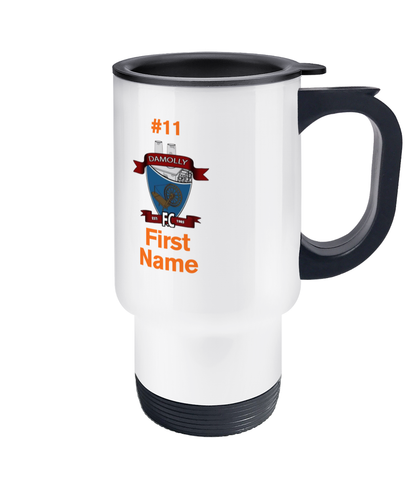 Personalised Damolly Youth F.C. Travel Coffee Mug