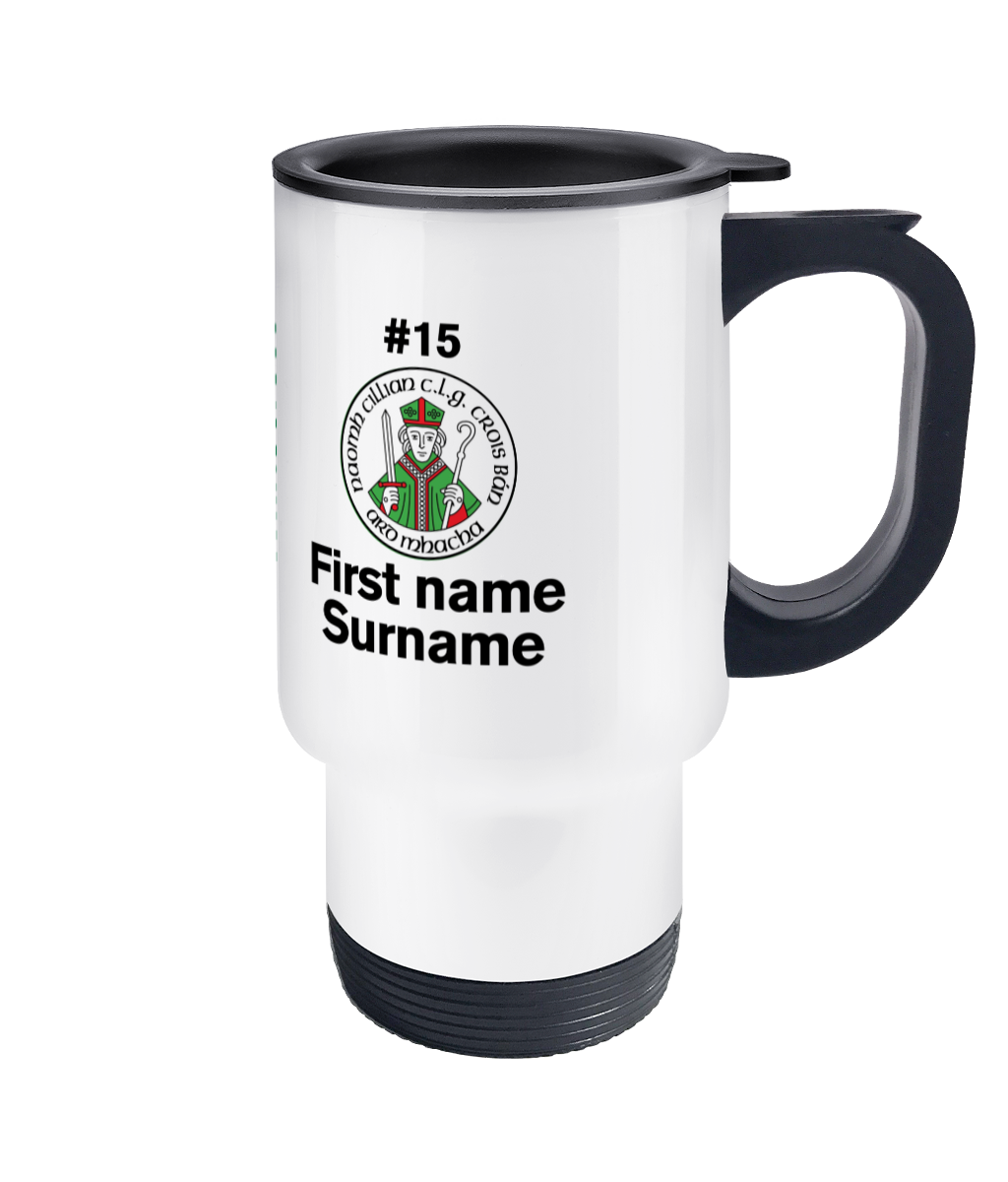 Personalised St Killian's GAC Whitecross Travel Coffee Mug
