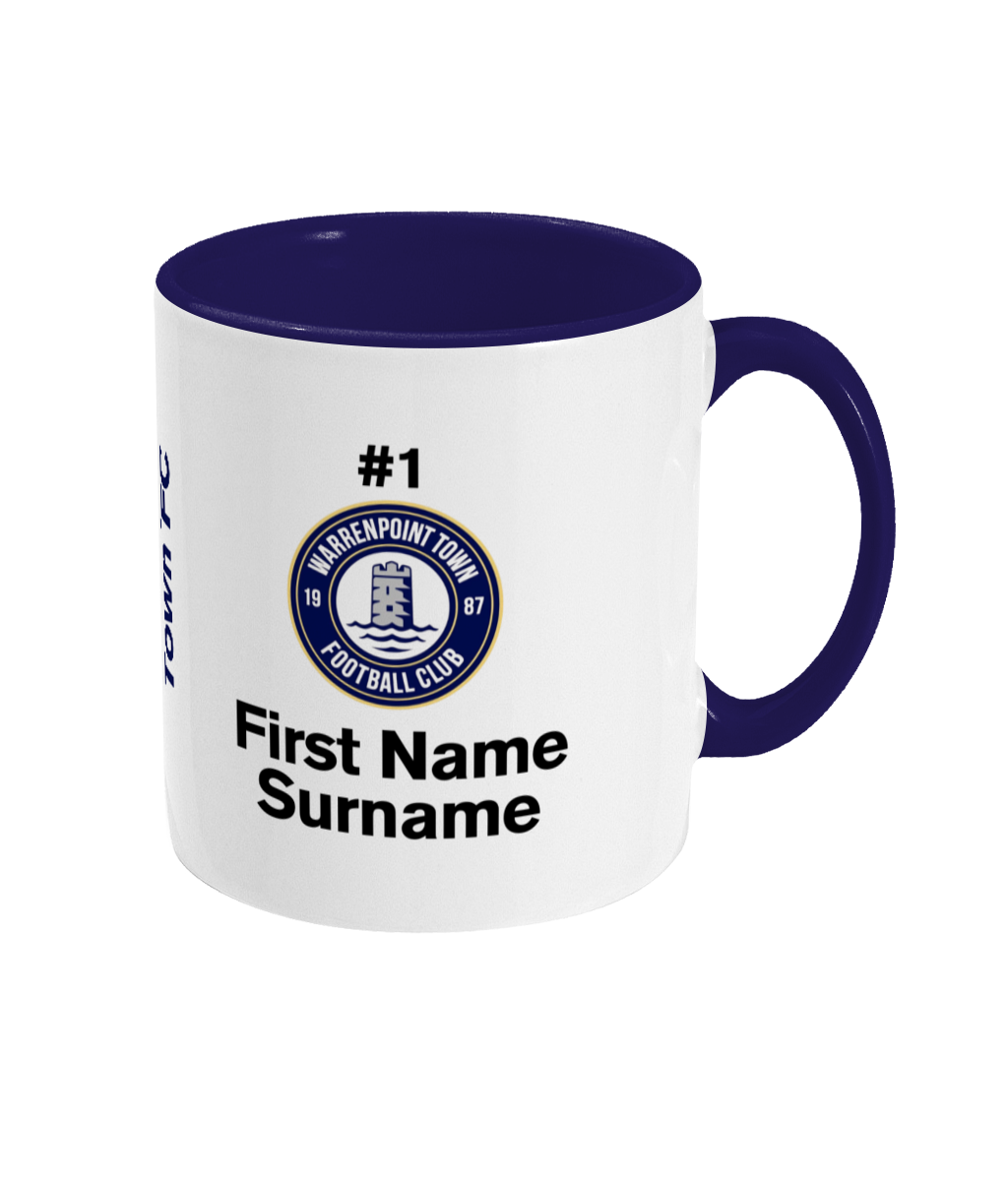 Personalised Warrenpoint Town FC Mug