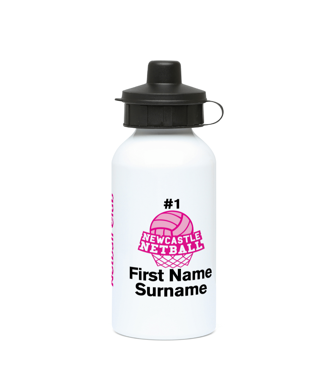 Personalised Newcastle Netball Club Water Bottle