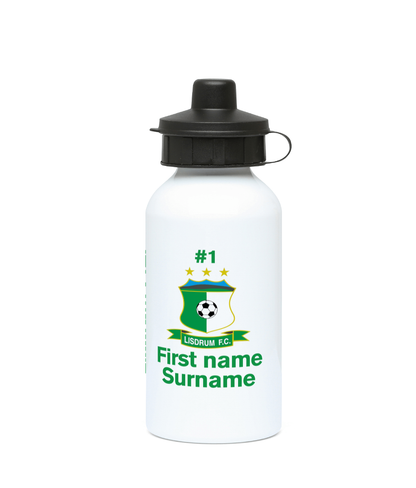 Personalised Lisdrum FC Water Bottle