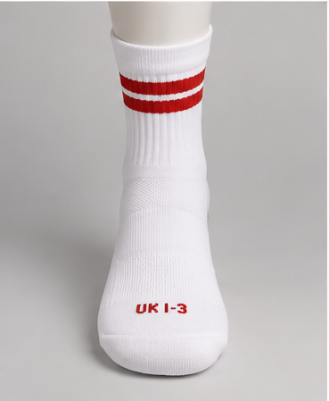 Dowdallshill G.F & A.C Grip Socks (White/Red)
