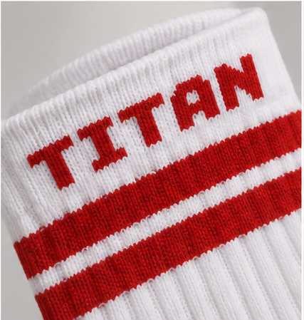 Dowdallshill G.F & A.C Grip Socks (White/Red)