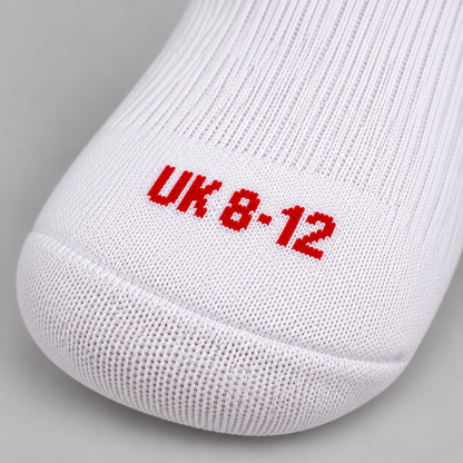 Dowdallshill G.F & A.C Grip Socks (White/Red)